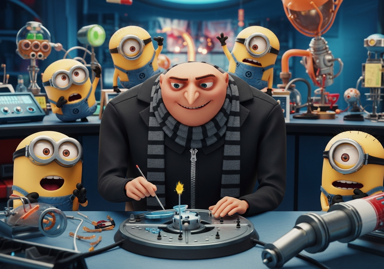 Scène du film d'animation Moi, Moche et Méchant