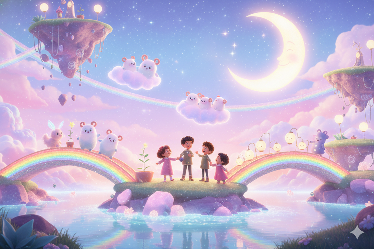 Scène inspirée du film Le Monde de Wishy