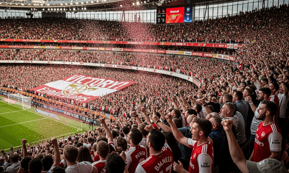 Fans d’Arsenal lors d’un match de Premier League