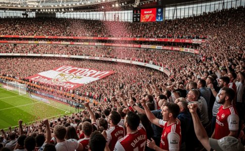 Fans d’Arsenal lors d’un match de Premier League