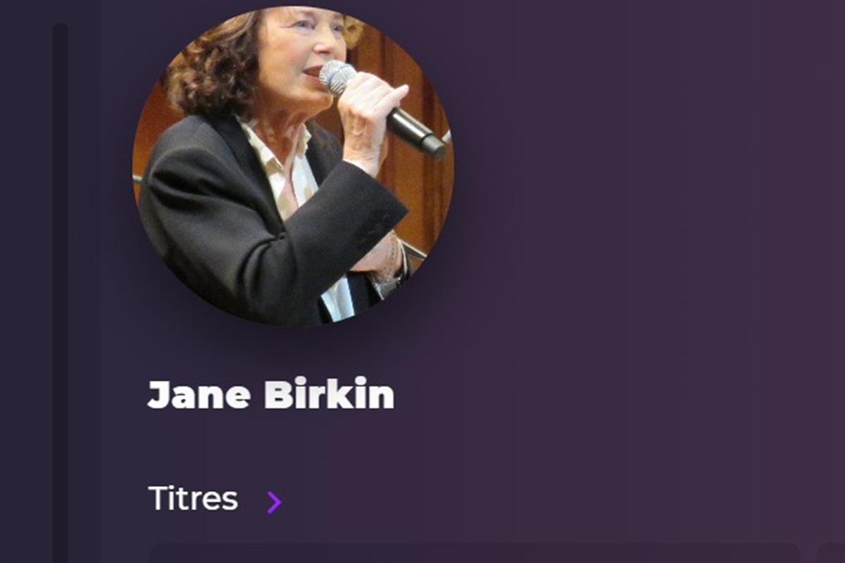 Jane Birkin sur Playup