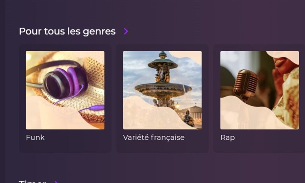 Les genres musicaux de Playup