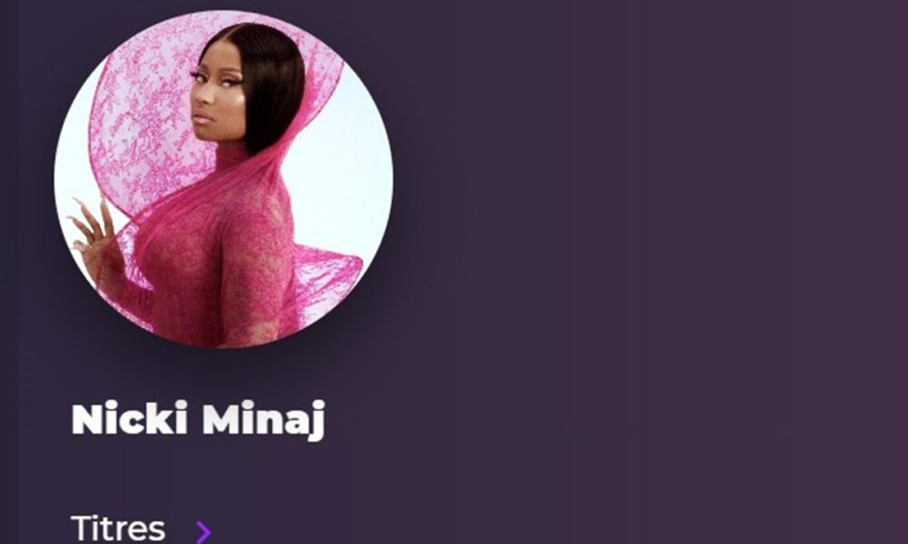 Nicki Minaj sur Playup