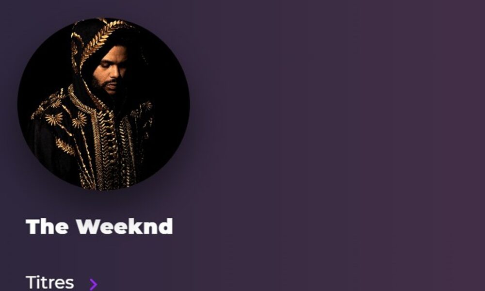 The Weeknd sur Playup