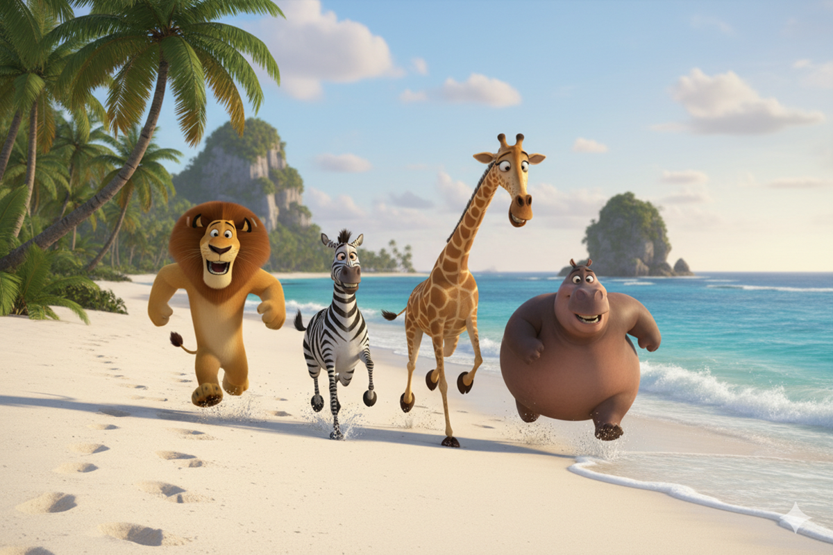 Les personnages de Madagascar 2