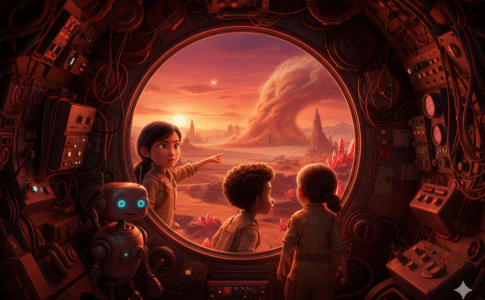 Image représentant les trois Space Kids