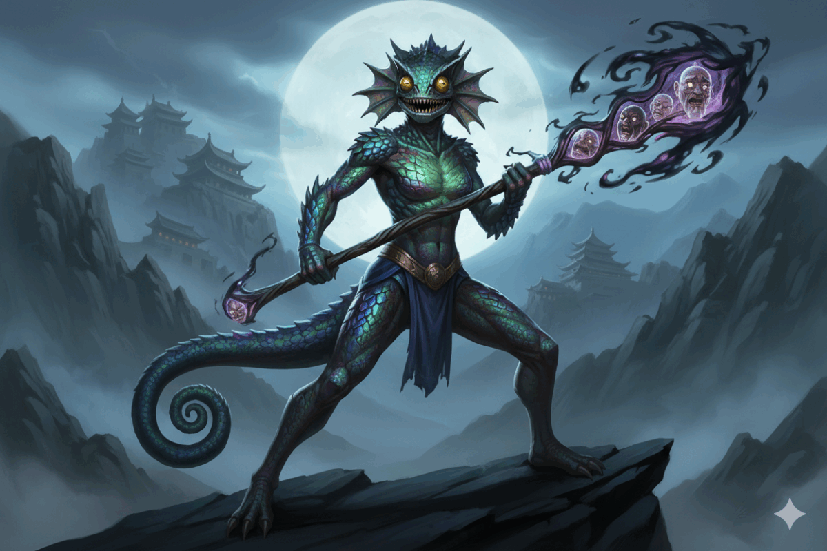 La Caméléone sous une forme hybride et menaçante