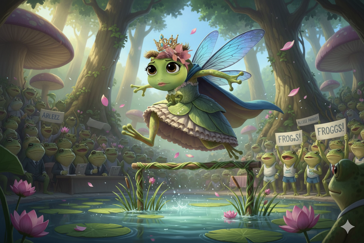 La Princesse Froglegs dans Le Royaume de Frog