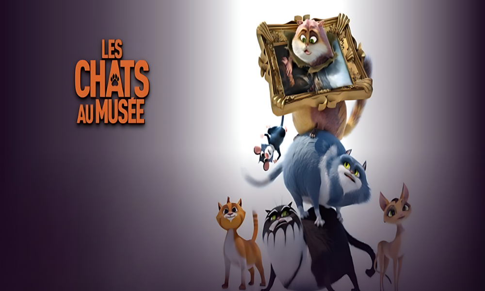 Affiche du film d'animation Les Chats au Musée