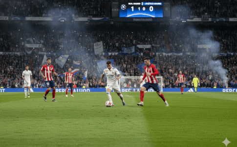 Temps fort du match Real Madrid- Atlético de Madrid lors de la Supercoupe d’Espagne