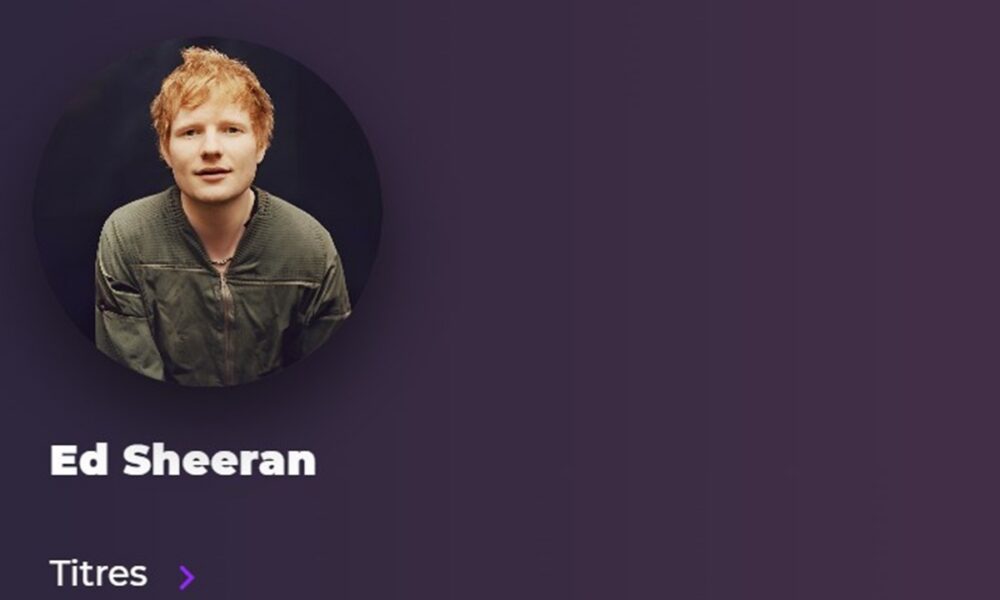 Ed Sheeran sur Playup