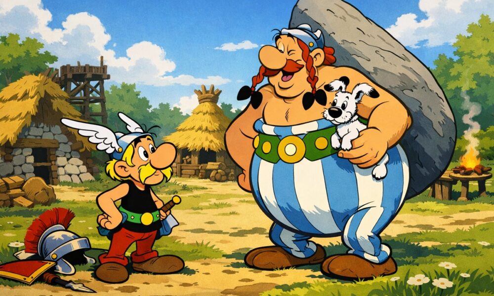 Les personnages Astérix et Obélix