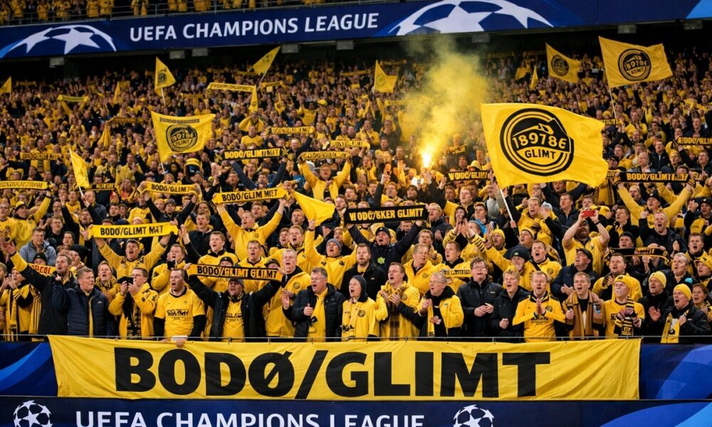 Supporteurs de Bodo Glimt lors d’un match de Ligue des Champions