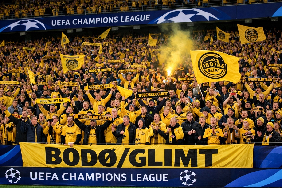 Supporteurs de Bodo Glimt lors d’un match de Ligue des Champions