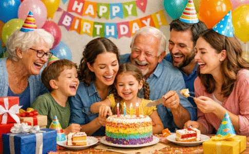 Célébration d’un anniversaire comme dans le film Happy Birthday