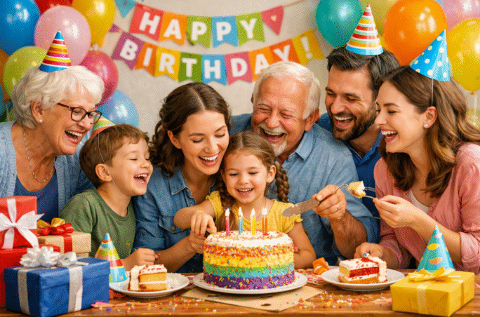 Célébration d’un anniversaire comme dans le film Happy Birthday