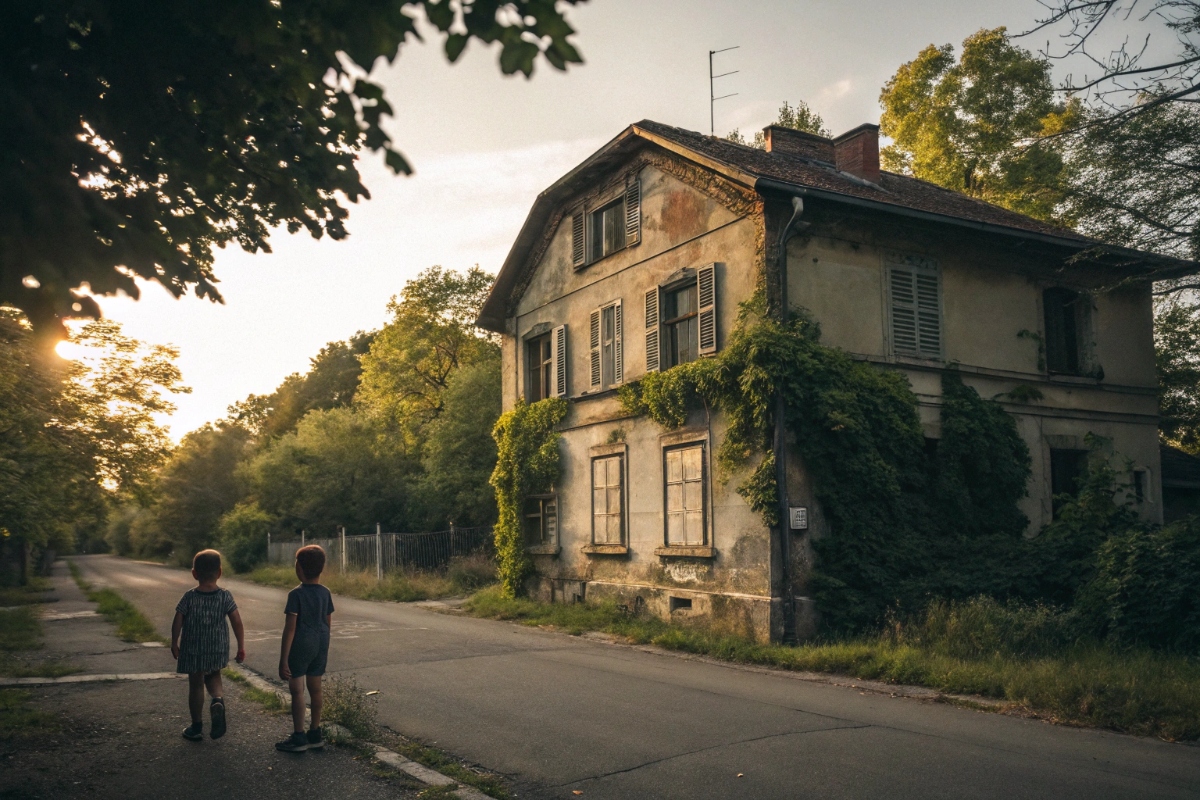 Maison abandonnée mystérieuse à Varsovie pour une chasse au trésor