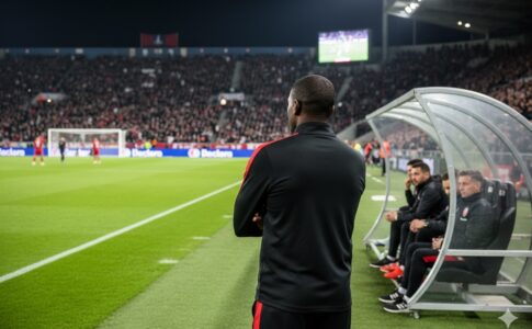 Un entraîneur de football