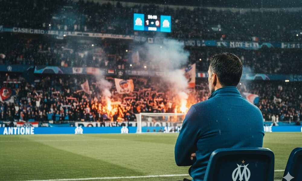 Un entraîneur de football