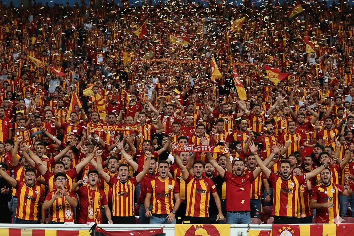 Supporteurs de Galatasaray lors d’un match de Ligue des Champions
