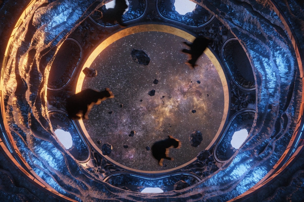 Interieur d’un vaisseau cosmique