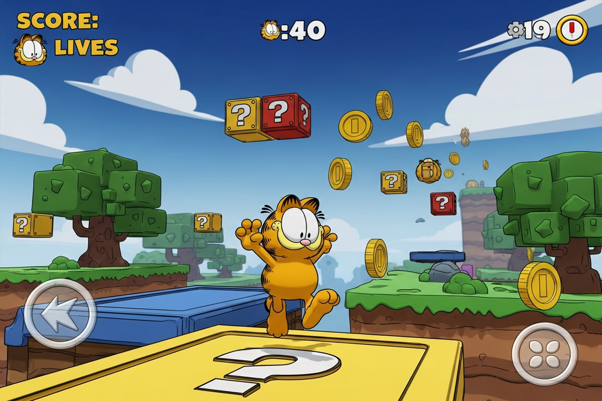Gameplay d’un jeu similaire à Garfield : Lasagna Party