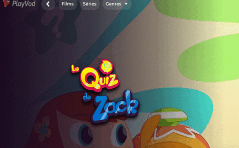 La série Le Quiz de Zack sur PlayVOD
