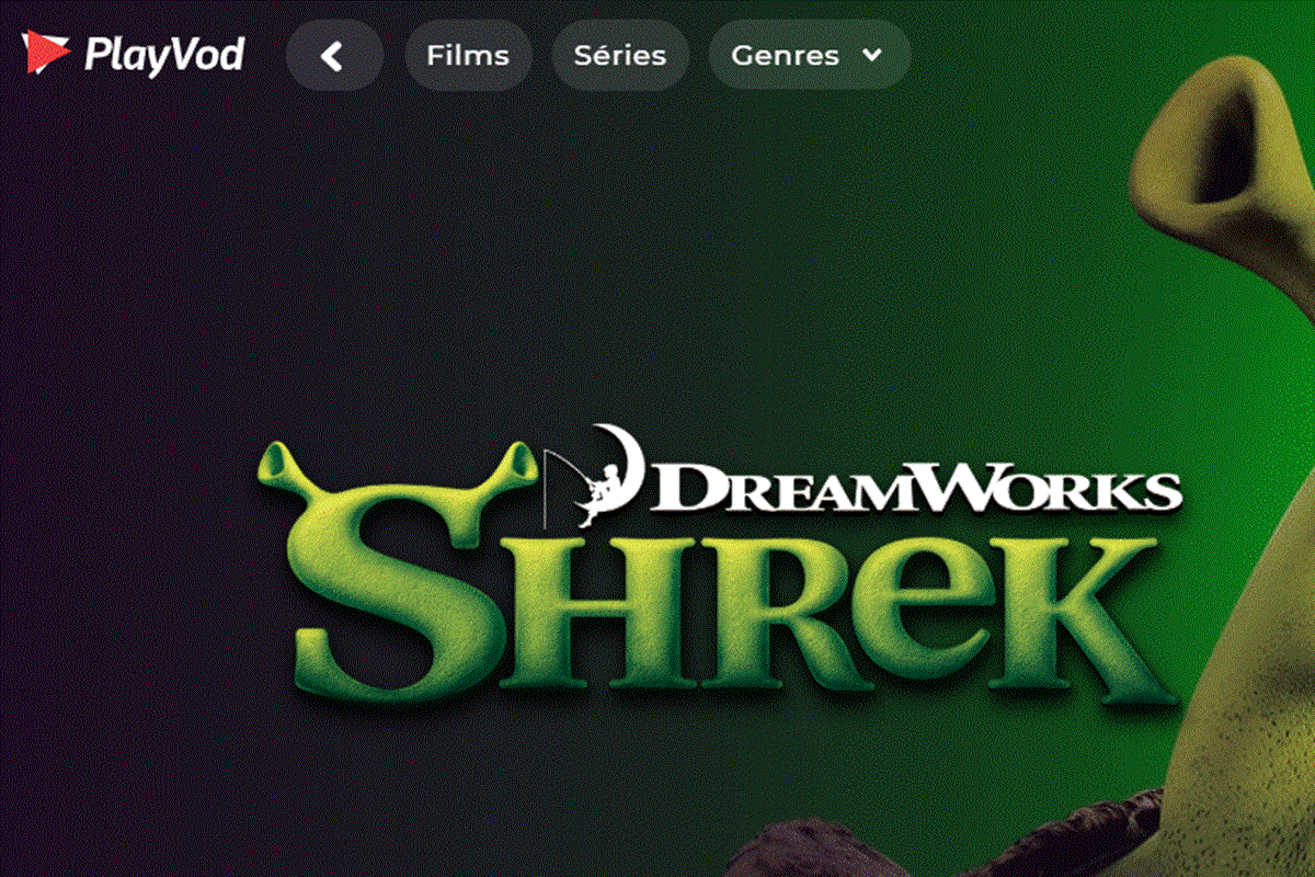 Le film Shrek sur PlayVOD