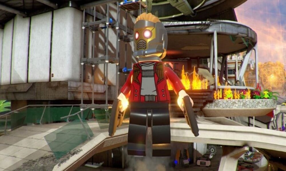 Scène gaming du jeu LEGO Marvel Super Heroes 2