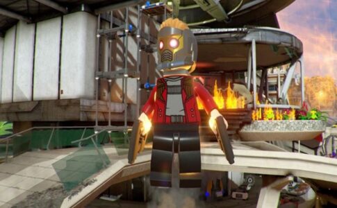 Scène gaming du jeu LEGO Marvel Super Heroes 2