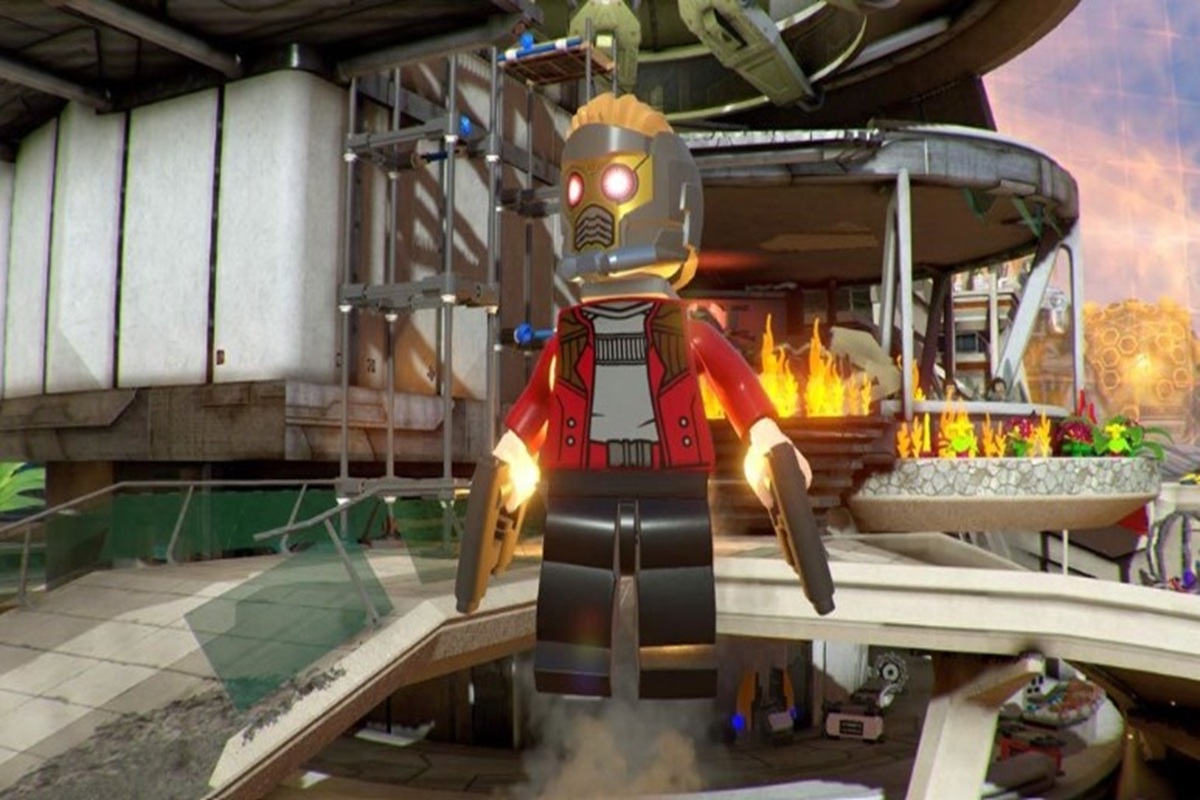 Scène gaming du jeu LEGO Marvel Super Heroes 2