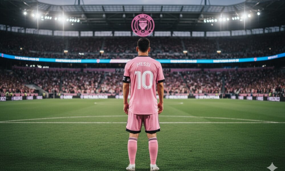 Lionel Messi avec le maillot de l’Inter Miami