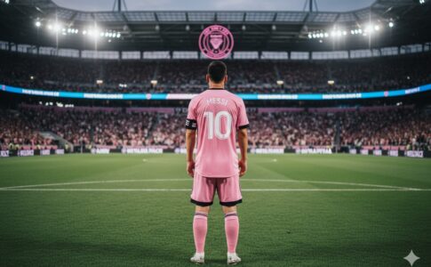 Lionel Messi avec le maillot de l’Inter Miami