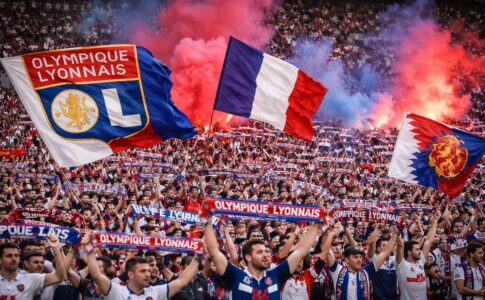 Supporteurs de l’OL lors d’un match de Coupe de France