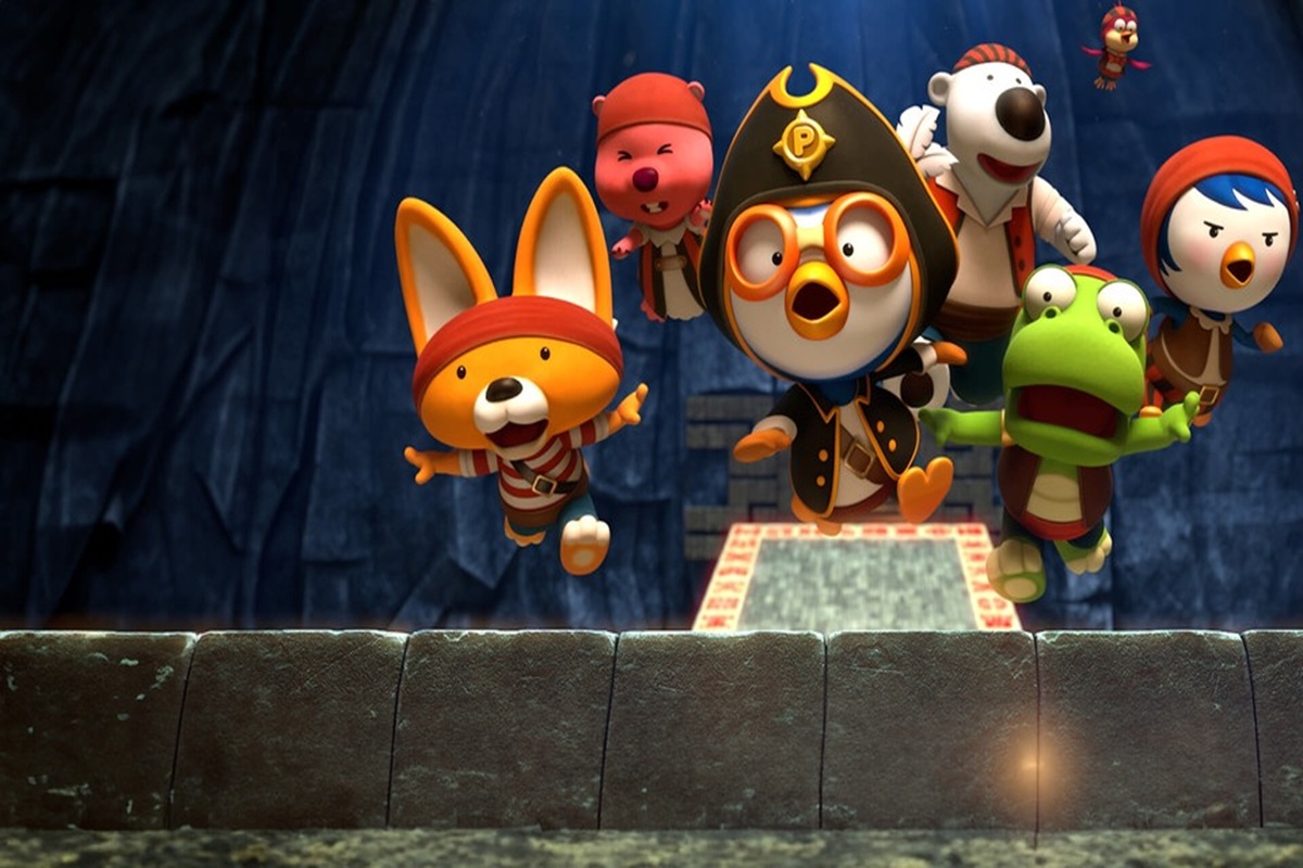 Les personnages du film d’animation Pororo l'Île aux Trésors