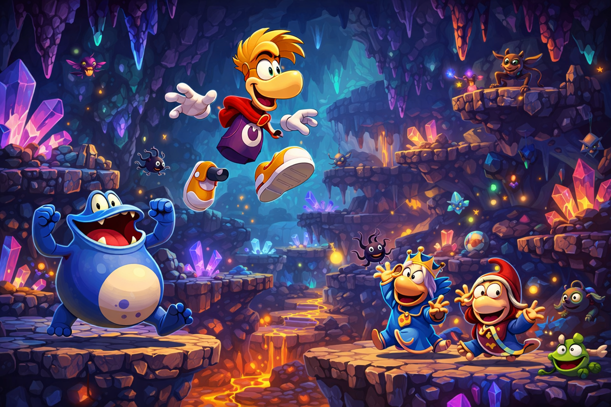 Un environnement similaire au jeu Rayman