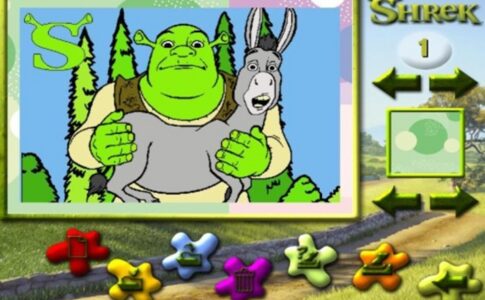 Extrait du jeu PC Shrek 2 Paint & Create