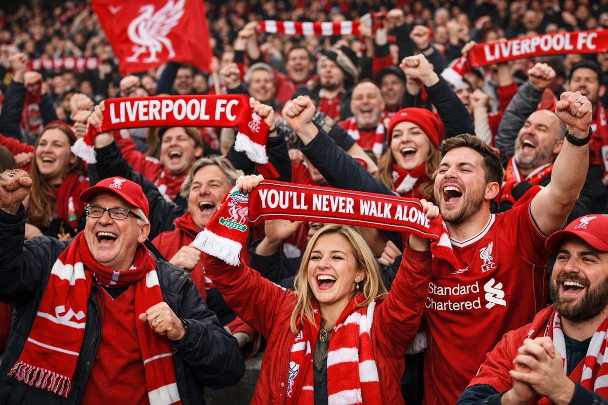 Les supporteurs de Liverpool