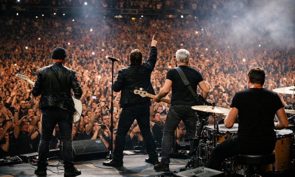 Le groupe U2 sur scène