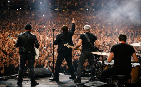 Le groupe U2 sur scène