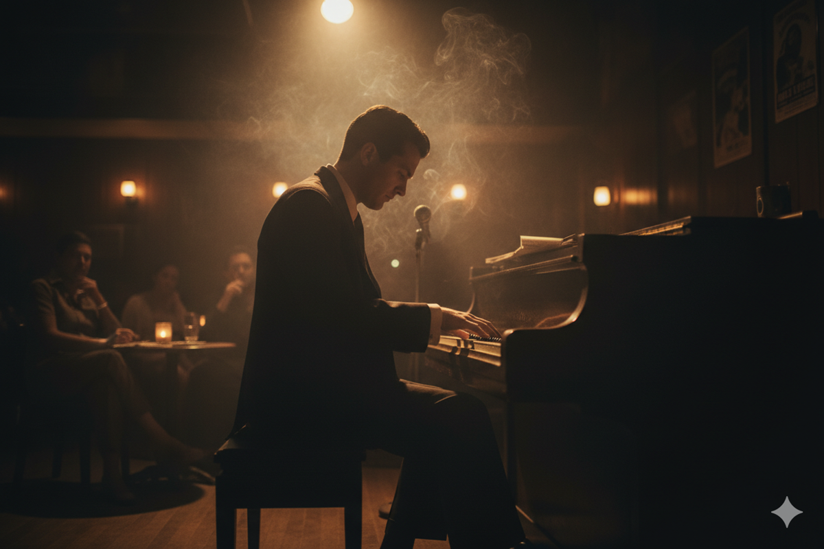 Un homme jouant du jazz 