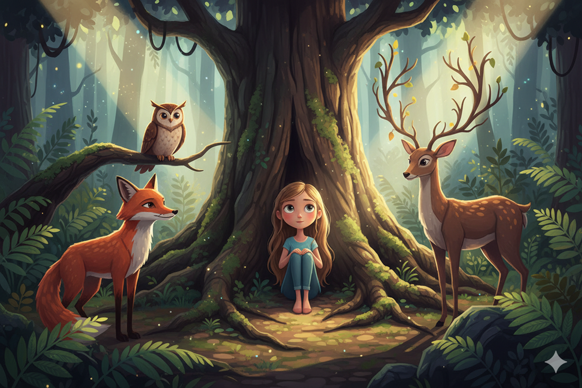 Une jeune fille, similaire à l’héroïne de Sauvages