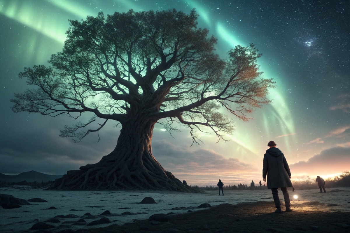 Représentation visuelle d’Yggdrasil