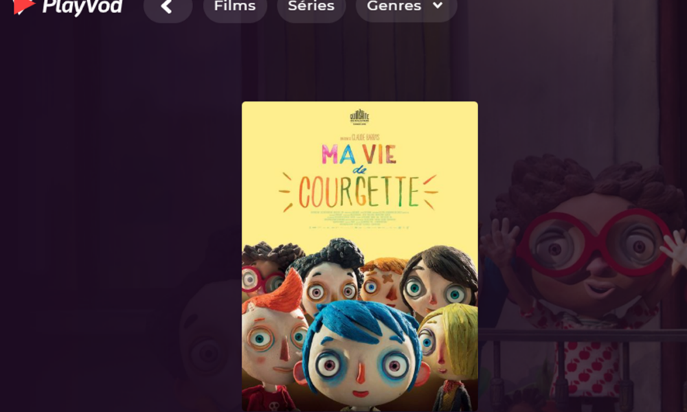 Affiche du film Ma Vie De Courgette sur PlayVOD