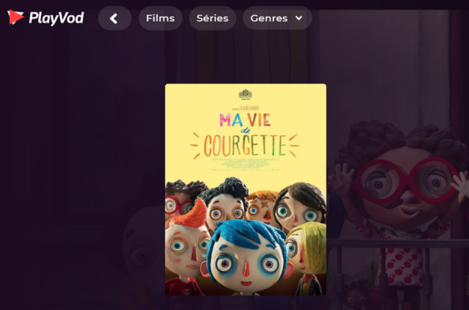 Affiche du film Ma Vie De Courgette sur PlayVOD