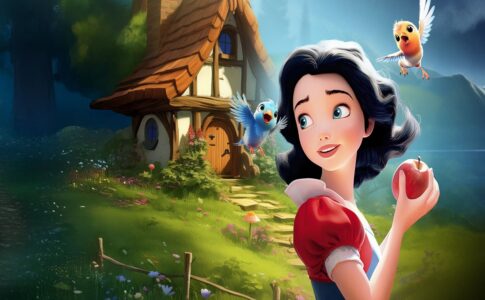 Affiche du film d'animation Blanche-Neige