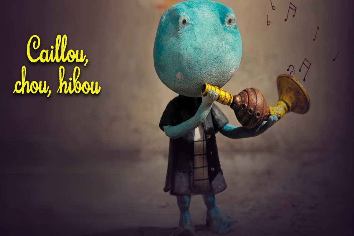 Affiche du film d’animation Caillou, chou, hibou 