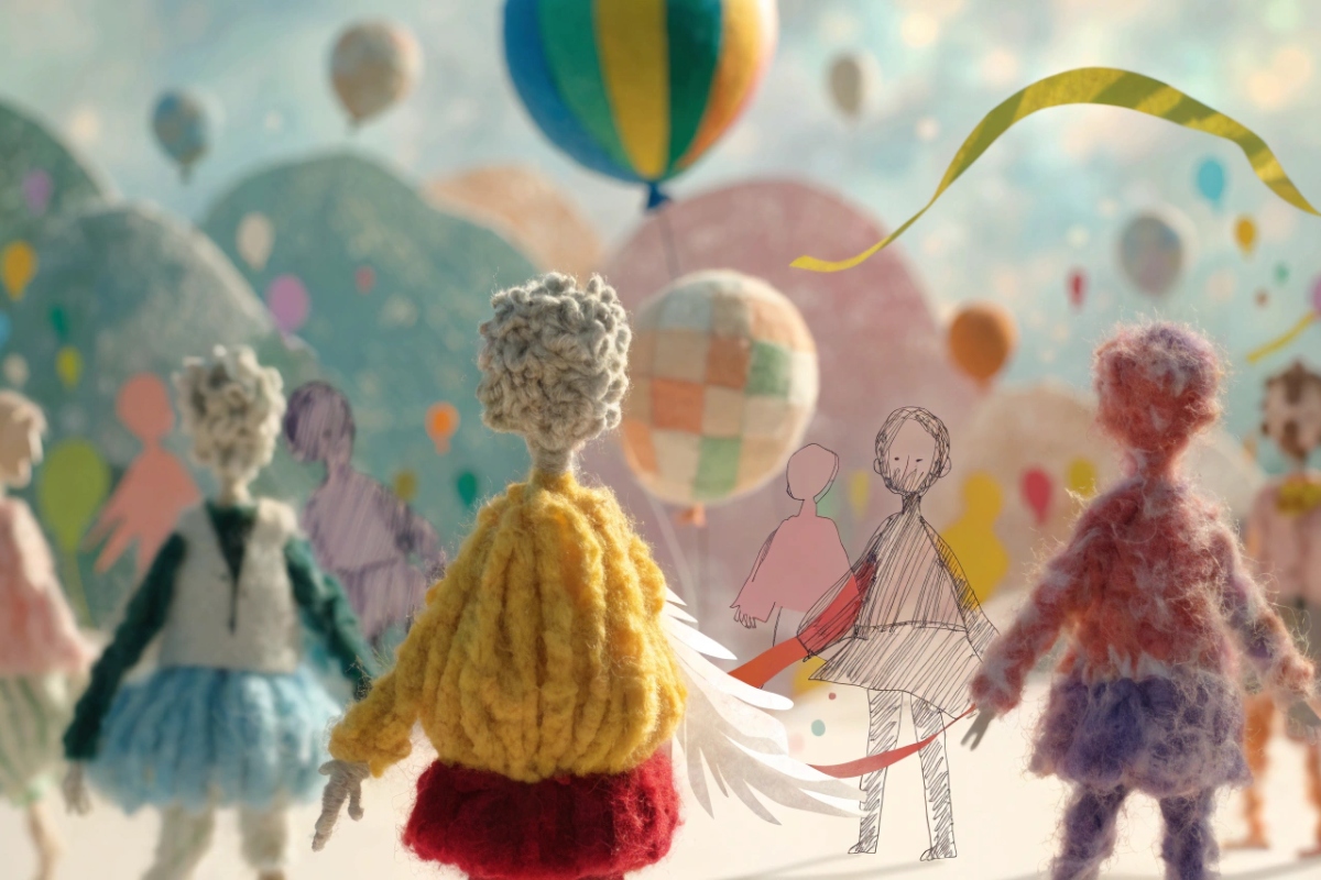 Personnages d'animation en marionnettes et papier 