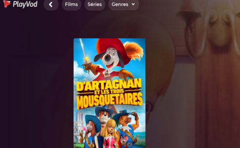 D’Artagnan et le Trois Mousquetaires sur PlayVOD