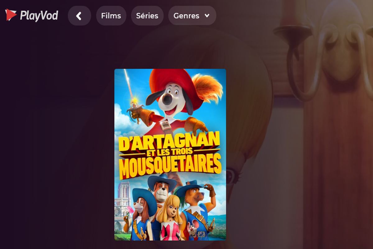D’Artagnan et le Trois Mousquetaires sur PlayVOD